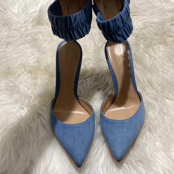 Gianvito Rossi denim heels size 38.5 - Picture 2 of 12